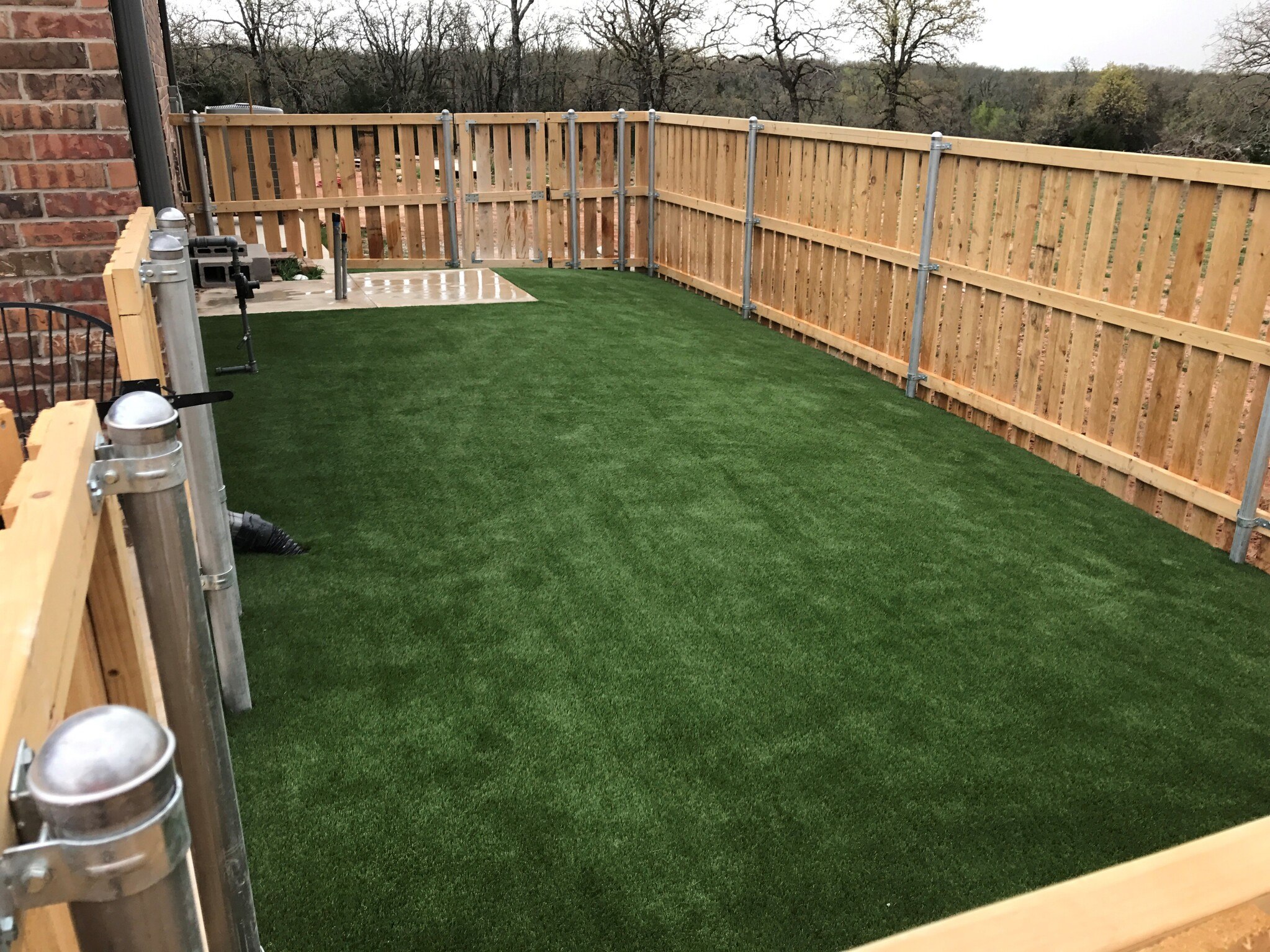 Artificial turf installation project in Mesquite